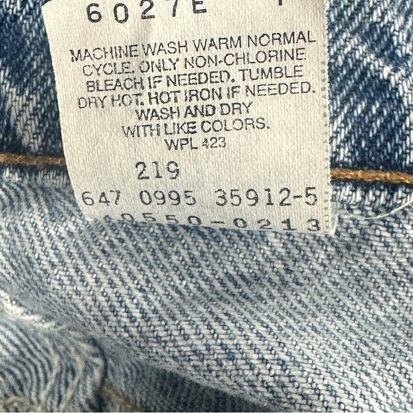 Levi's Vintage 550 Jeans Orange Tab Men's 34 x 30 Relaxed Fit Tapered Leg - Picture 5 of 9